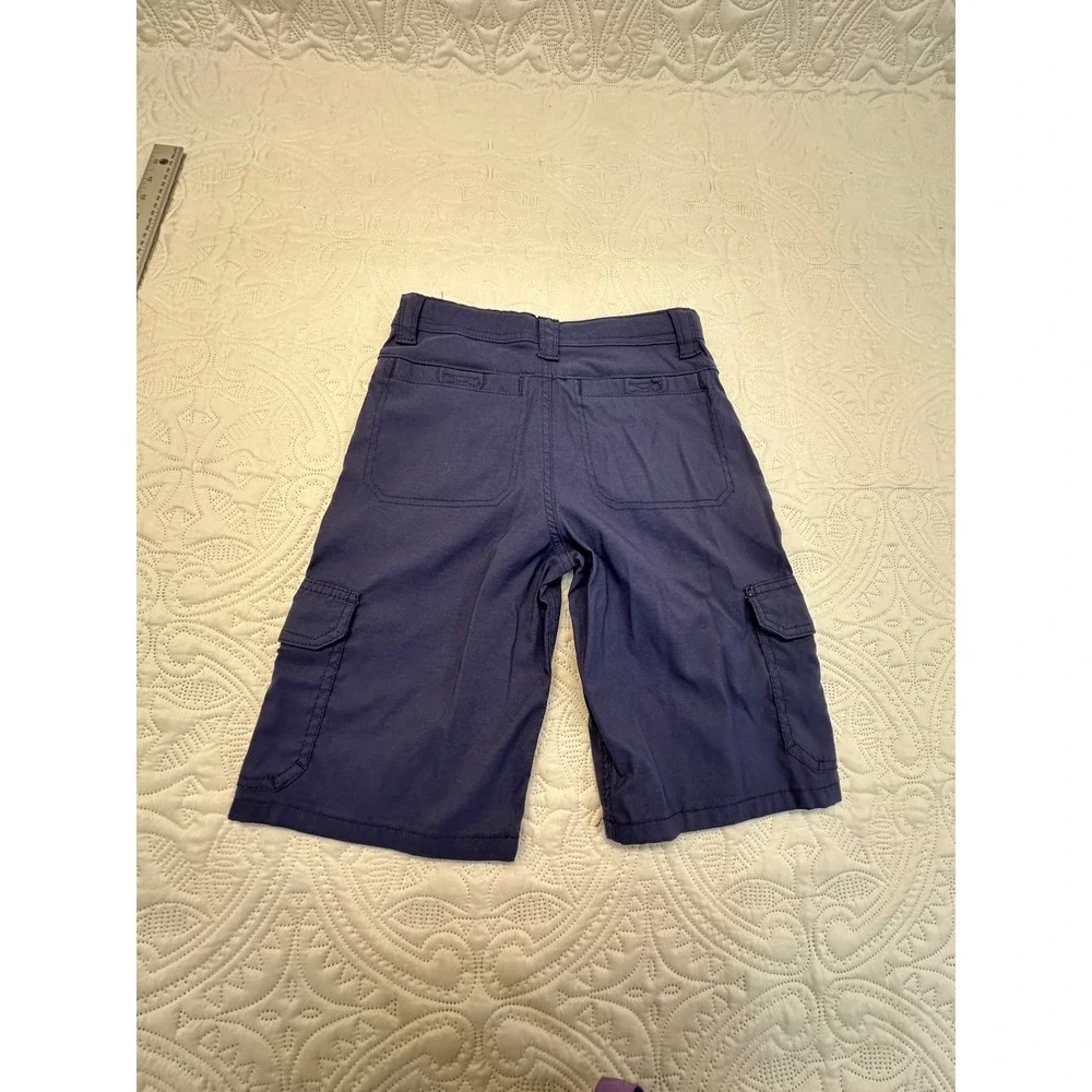 Magellan Outdoors Boys Navy Blue Cargo Shorts Size 10 Regular Adjustable Waist